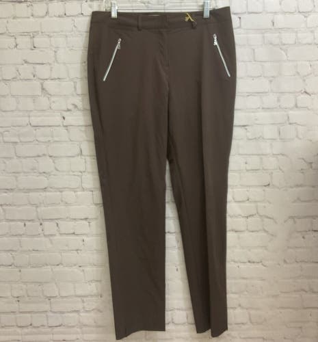 Sport Haley Adult Womens WC224315 Size 10 Java Brown Golf Pants NWT