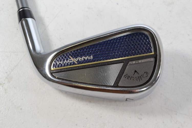 Callaway Paradym Single 7 Iron Right Regular Flex HZRDUS 5.5 Graphite # 172296