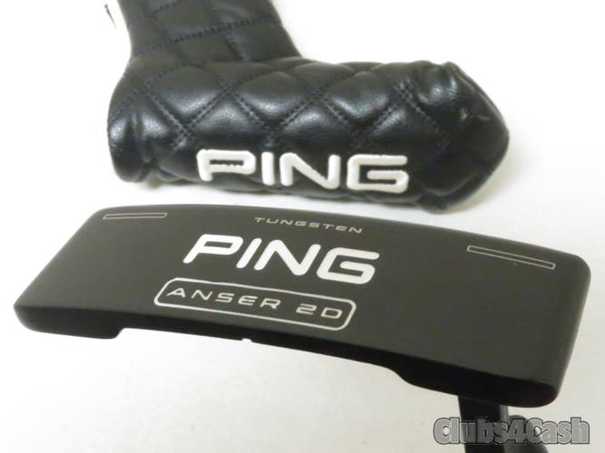 PING 2023 Anser 2D Putter Black Dot Graphite Shaft 33"  +Cover