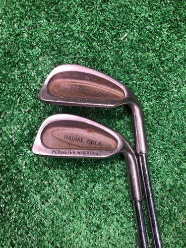 Nomad Radial Sole Perimeter Weighting 7 and 8 Iron Set Steel, Right handed