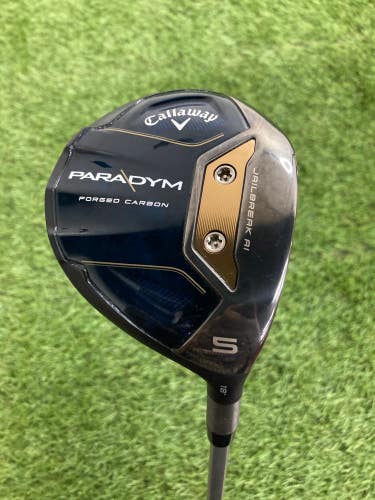 Used Men's Callaway Paradym Fairway Wood Right Handed Senior Flex 5 Wood