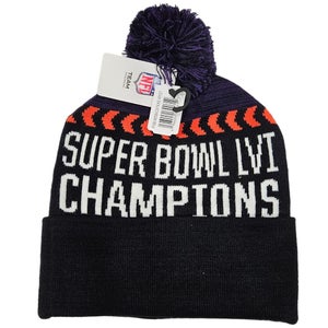 Super Bowl LVI Champions NFL Football Black Beanie Cap - Cuff Knit Hat