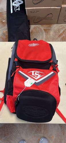 Red/Black Baseball Batpack