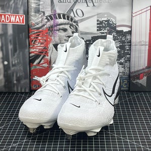 Nike Alpha Huarache NXT Metal Baseball Cleats White Black DJ6517-101 Mens 13 NEW