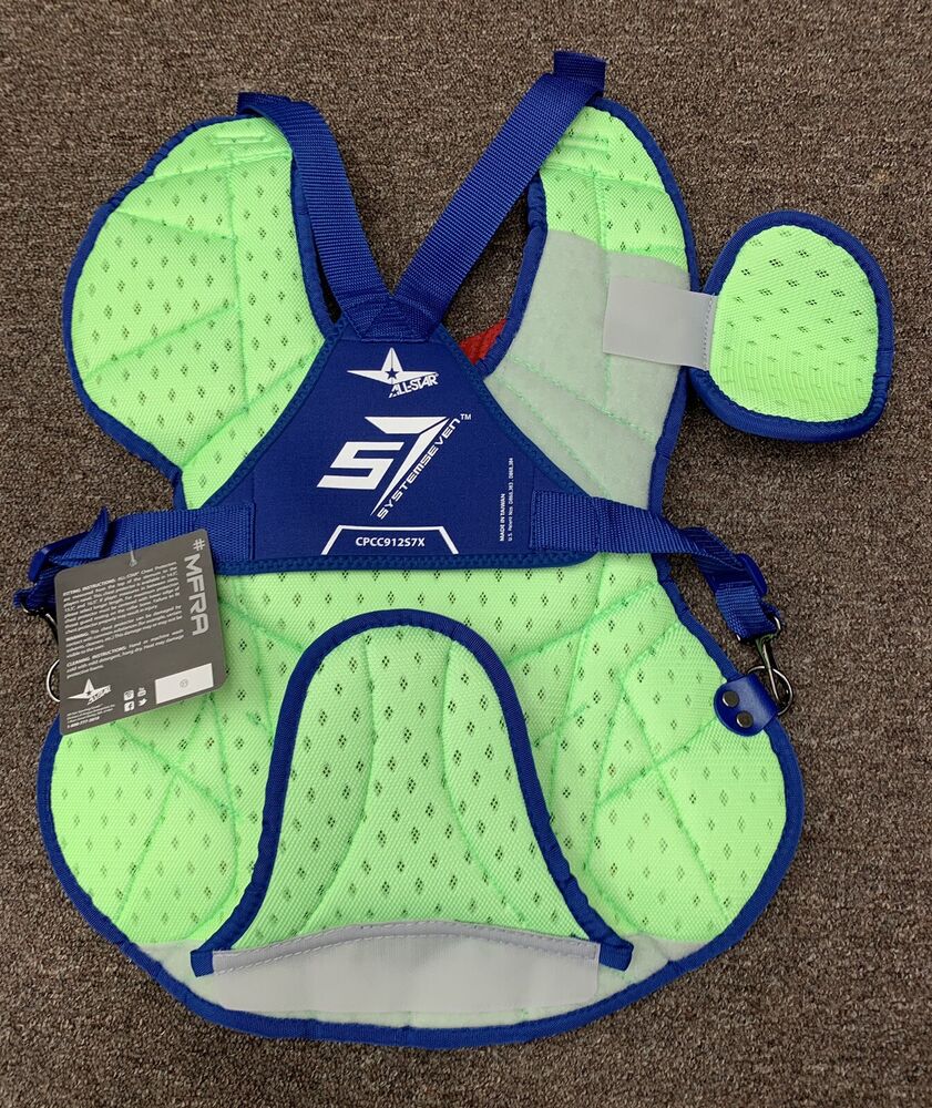 Ensemble Complet D'équipement De Baseball All Star Pour Jeune Receveur - Bleu Royal - Taille 8-10 Ans - Neuf