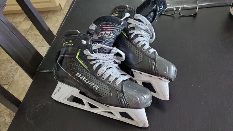 Broken Bauer Pro Size 8.5 Fit2 (regular) Hockey Goalie Skates Regular Width 8.5