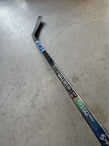 Used Senior CCM Right Handed P90T 75 Flex Pro Stock RibCor Trigger 8 Pro Hockey Stick