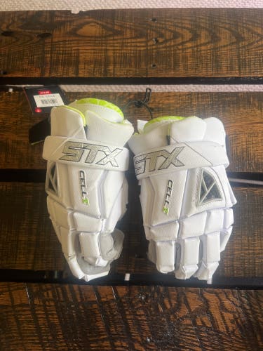 New  STX Large Cell IV Lacrosse Gloves