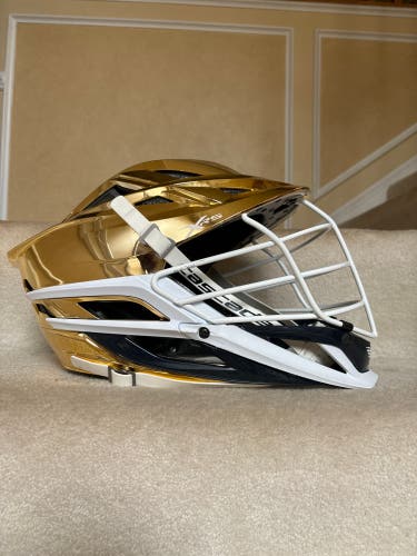 Custom Cascade XRS Gold Lacrosse Helmet (Lightly Used)