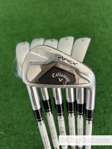 NEW Callaway Apex ‘21 DCB Iron Set 5-P / NS Pro Zelos Stiff