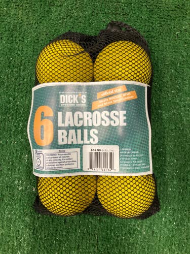 New Other Lacrosse Ball 6 Pack