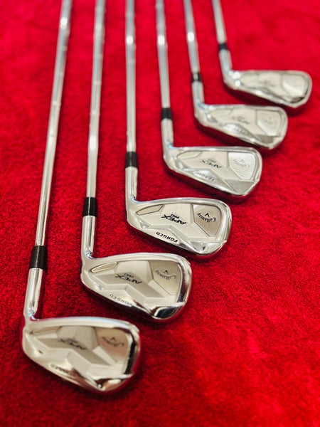 Men's Callaway 4-PW Iron Set Extra Stiff Flex (+1 in) 7 Pieces Steel Shaft