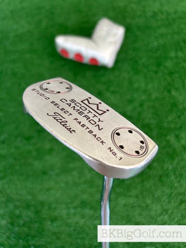 Titleist Scotty Cameron Studio Select Fastback No.1 34” Putter + Headcover