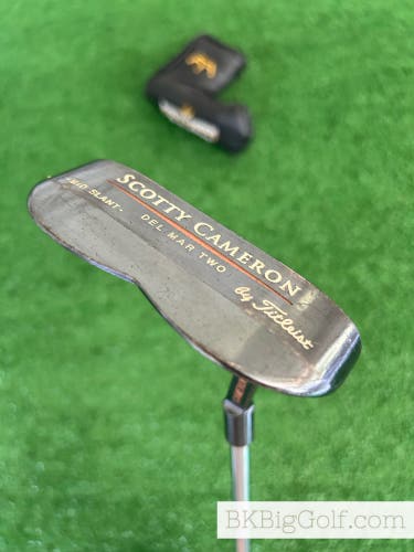 Titleist Scotty Cameron Del Mar Two Tel3 Tri Layered Mid Slant 35” Putter + Headcover