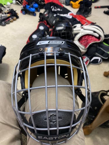 Nike/Bauer hockey helmet with Easton cage