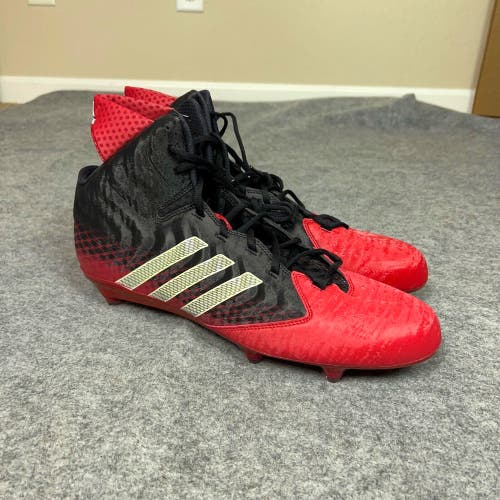 Adidas Mens Football Cleat 15 Black Red White Lacrosse Nastyquick D Sports T2