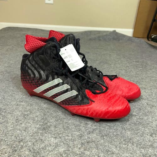 Adidas Mens Football Cleat 17 Black Red White Lacrosse Nastyquick D Sports T1