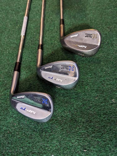Mizuno MP-T11 50/06, 54/09, and 58/10 Wedge Set Quad Cut Grooves, Grain Flow Forged
