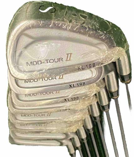 MDD-Tour II Iron Set 4-PW+SW +.25" Men's RH Stiff Graphite 5i 38.25" Nice Unhit