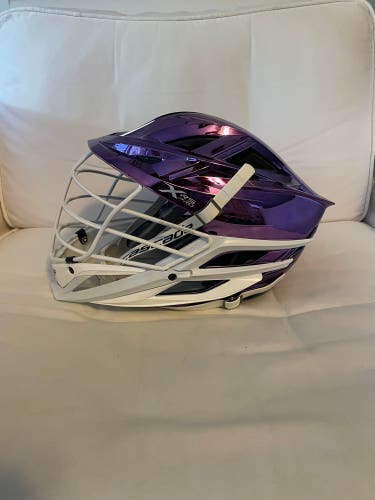 Cascade XRS Pro New Chrome Purple Limited Edition Lacrosse Helmet (Retail price $465)