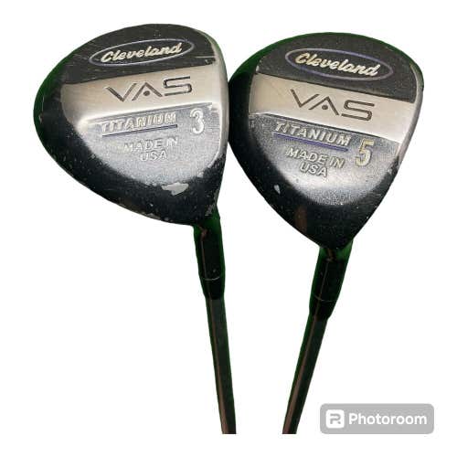 Cleveland VAS 3 Wood & 5 Wood Firm Flex Graphite Shafts RH **READ**