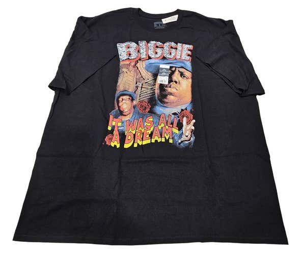 Notorious BIG Men's Biggie Tee - It Was All A Dream Biggie Graphic Shirt 3XL