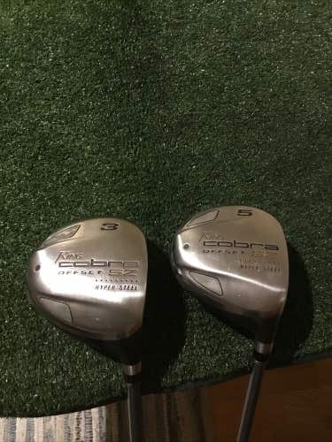 King Cobra Ladies SZ Offset Woods Set (3W & 5W)Graphite Aldila HM Tour 50 Shafts