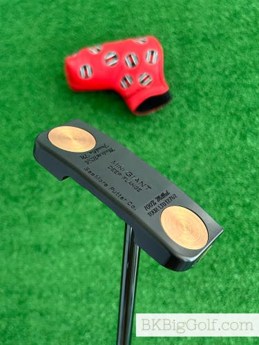 Seemore Mini GIANT Deep Flange 100% Milled Tour LTD Black Copper 34” Putter + Headcover