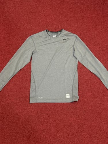 New Gray Nike Dri-Fit Long Sleeve Shirt Item#NPC