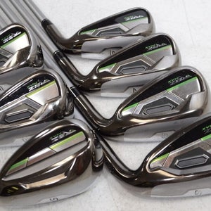 TaylorMade RocketBallz Max 6-PW,AW,SW Iron Set RH Regular Flex KBS Steel #177627