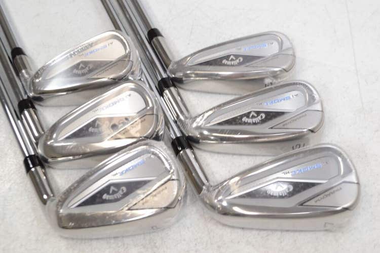 Callaway Paradym Ai Smoke HL 5-PW Iron Set Right Stiff Elevate MPH Steel #177645