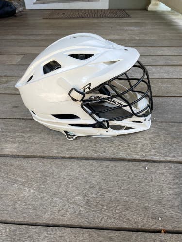 Cascade R lacrosse helmet - White with Black face mask (Retail: $275)
