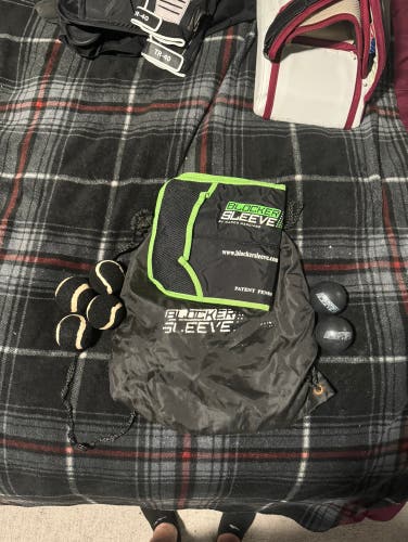 Blocker Sleeve Goalie Training