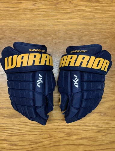 Warrior Franchise AX1 Pro Stock Hockey Gloves 13N Blues Sundqvist