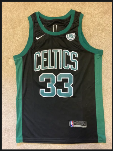 NEW - Mens Stitched Nike NBA Jersey - Larry Bird - Celtics - L-XXL - Black