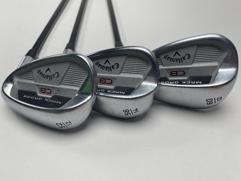 Callaway Mack Daddy CB Wedge Set 52* 12 | 56* 14 | 60* 12 KBS Hi-Rev G Wedge RH