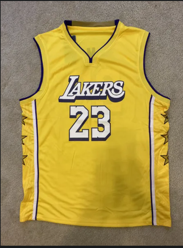 Men's LeBron James Jersey - XS-XL - Yellow - Lakers