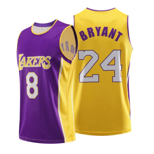 Kobe Bryant Jersey - Lakers - Mens Small & Medium - Front #8 - Back #24 - Purple