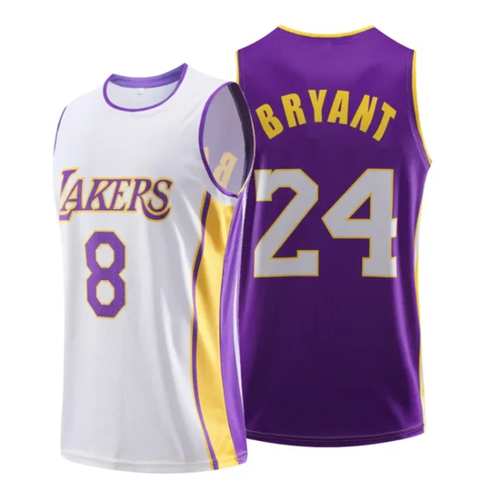 Kobe Bryant Jersey - Lakers - Mens Small & Medium - Front #8 - Back #24 - White