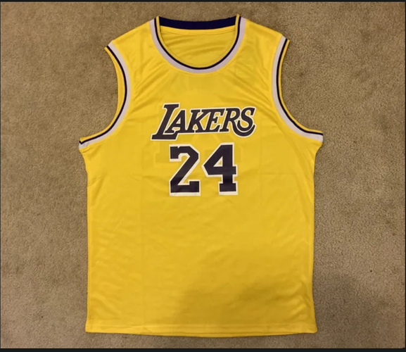 Men's Kobe Bryant Jersey - S-XL - Yellow - Lakers