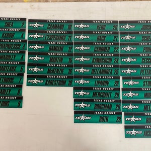 Texas Stars Locker Room Nameplates  (8"x2") 71901