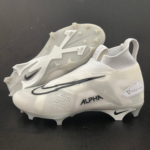 (Size 9.5) Nike Alpha Menace Elite 3 'White Pure Platinum' Lacrosse/Football Cleats