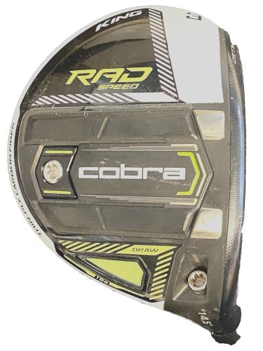 Cobra King Rad Speed Draw 3 Wood 14.5* RH Head Only Right-Hand Component W/Screw
