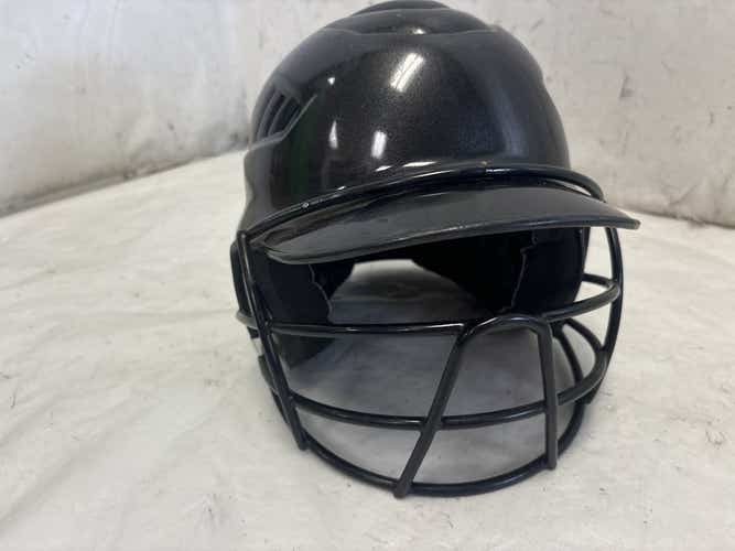 Used Rawlings Rcfh 6 1 2 - 7 1 2 Softball Batting Helmet W Mask