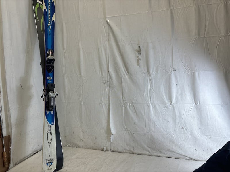 Used Rossignol Bandit B2 166 Cm Men's Downhill Skis W Axial2 120 Bindings