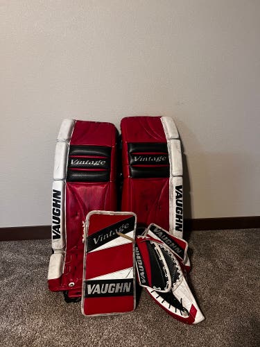 Used  Vaughn  Vintage Goalie Leg Pads