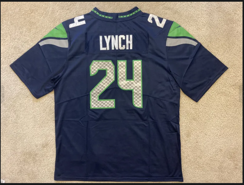 NEW - Mens Stitched Nike NFL Jersey - Marshawn Lynch