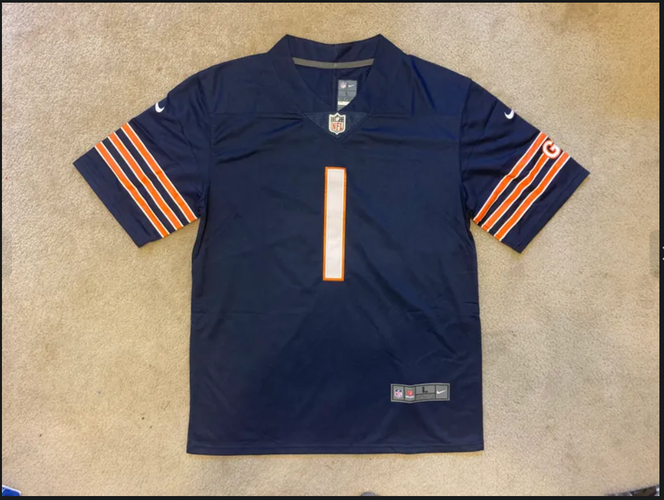 NEW - Men's Stitched Nike NFL Jersey - Justin Fields - Bears - XL