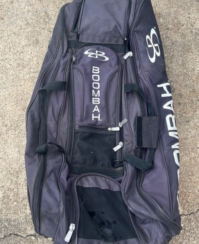 Used Boombah Black Rolling Baseball And Softball Equipment Bag