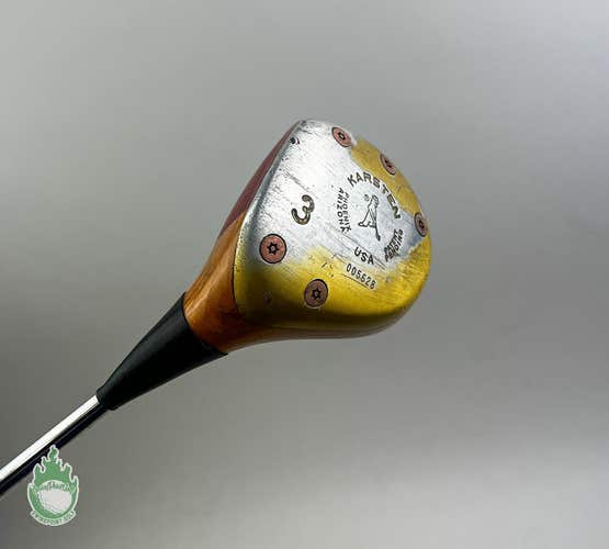 Used Left Hand Ping Karsten Blonde Fairway 3 Wood KT-M Stiff Steel Golf Club